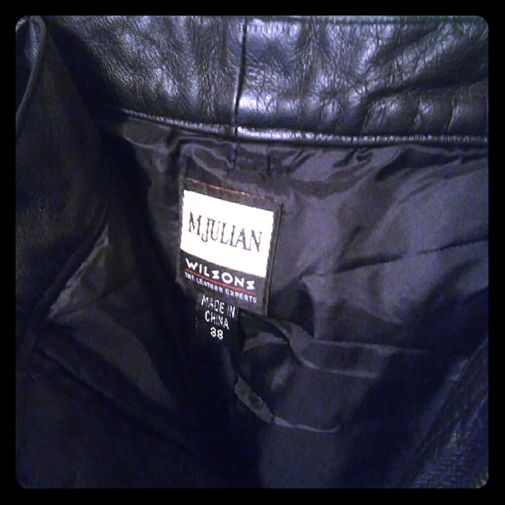 Black leather pants